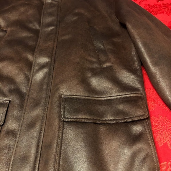 London Fog Men's Brimley Faux-Shearling Jacket - Picture 7 of 8